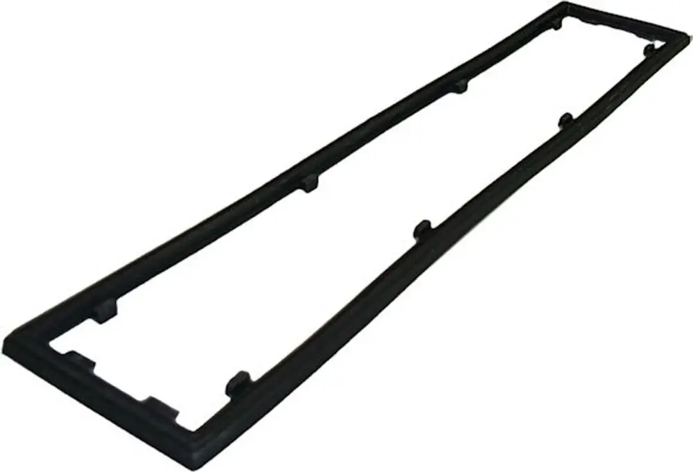 Schwarze rechteckige BOSCH Dichtung Brenner 60kW, 67900526 vor weißem Hintergrund.